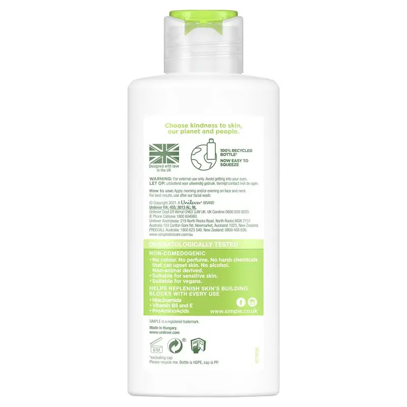 Simple Kind to Skin Hydrating Light Moisturiser 125ml - Image 2
