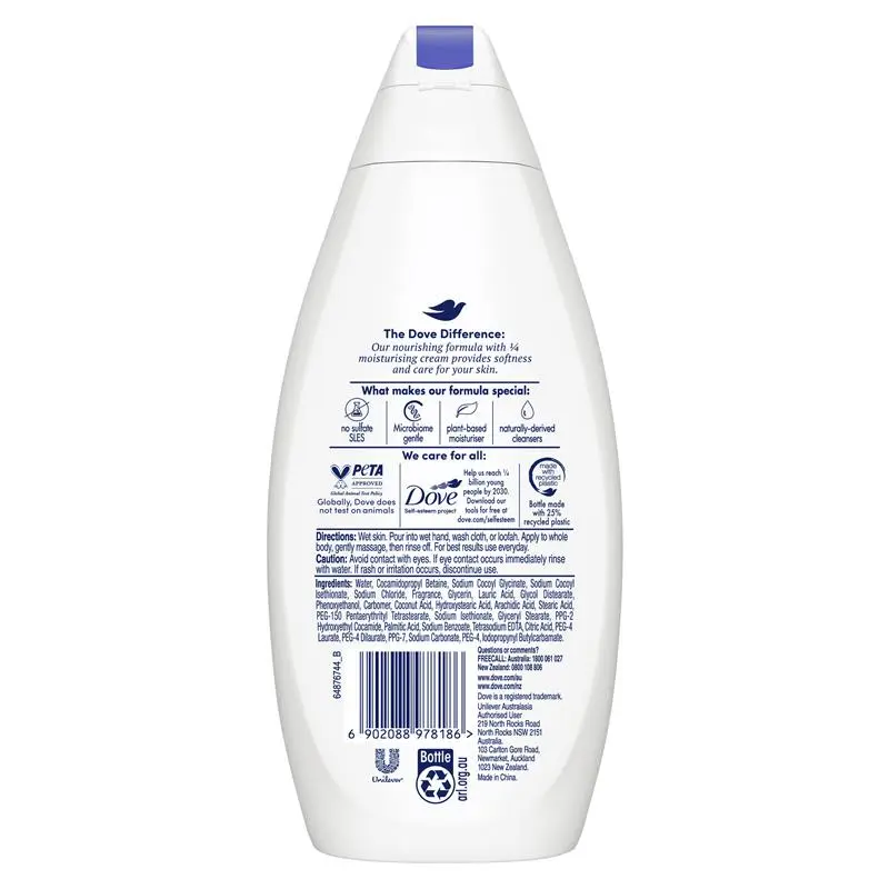Dove Essential Care Body Wash Triple Hydrate 400ml - Image 2