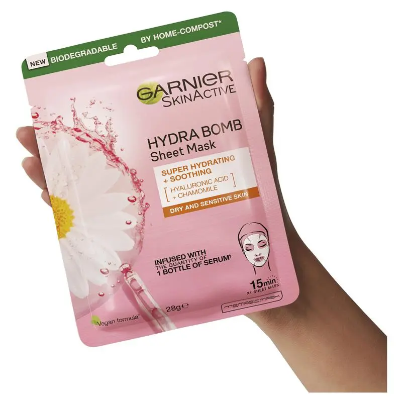 Garnier Hydra Bomb Hyaluronic Acid + Chamomile Sheet Mask - Image 7