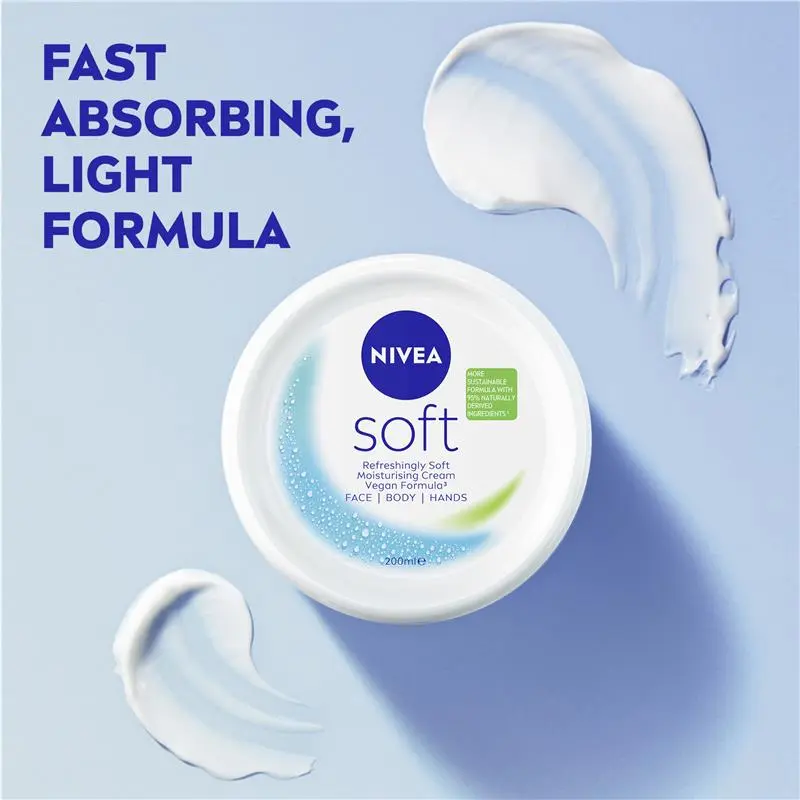 Nivea Soft Light Moisturising Cream 200ml - Image 6