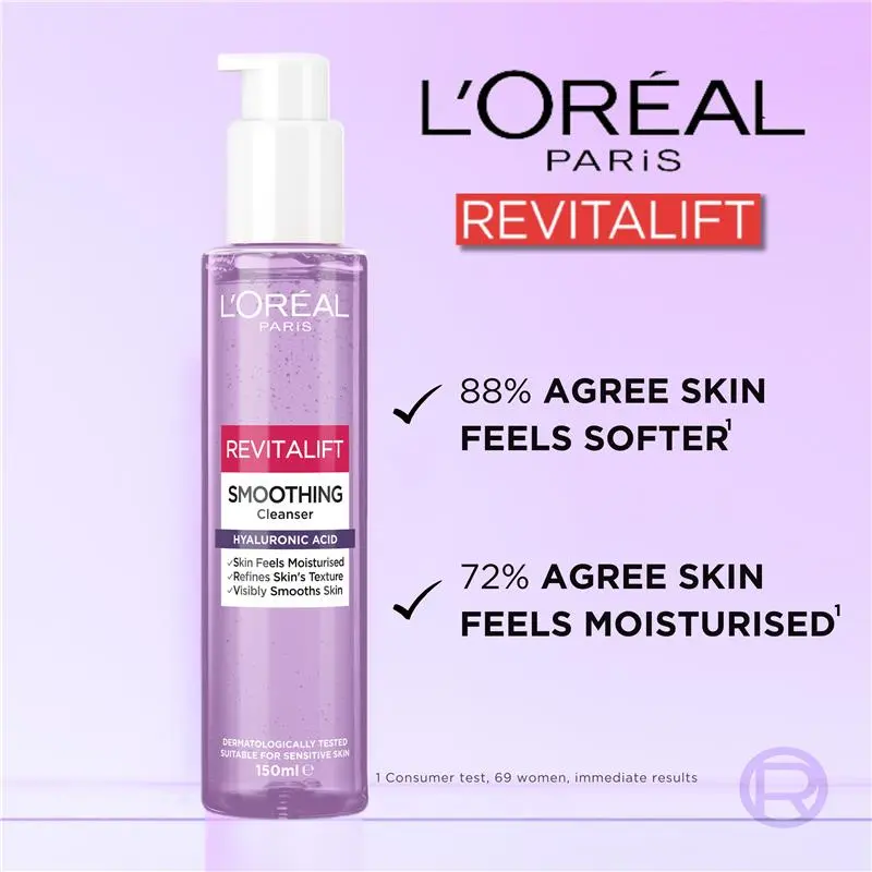 L'Oreal Paris Revitalift Filler HA Cleanser 150ml - Image 4