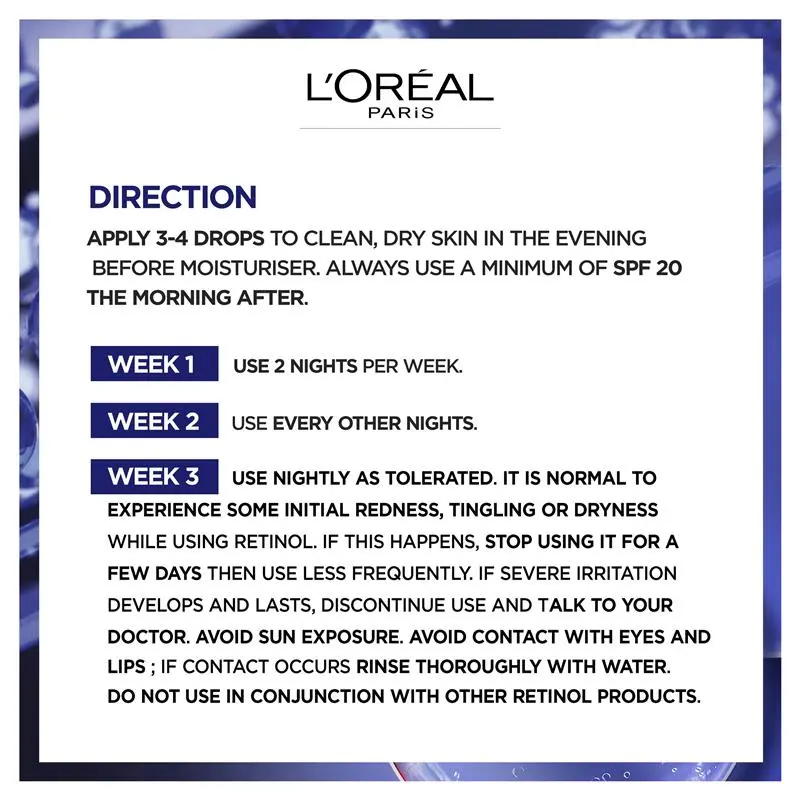 L'Oreal Paris Revitalift Laser Pure Retinol Night Serum 30ml - Image 5