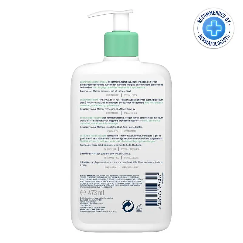 CeraVe Foaming Cleanser 473ml - Image 3