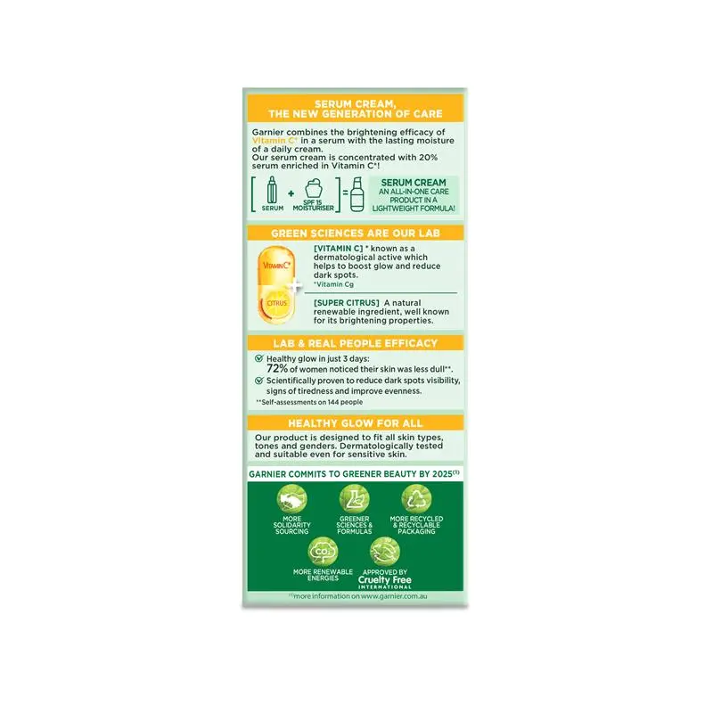 Garnier Skin Active Vitamin C Serum Cream 50ml - Image 3