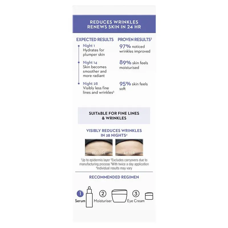 Olay Regenerist Retinol 24 Night Serum Fragrance Free 30ml - Image 4