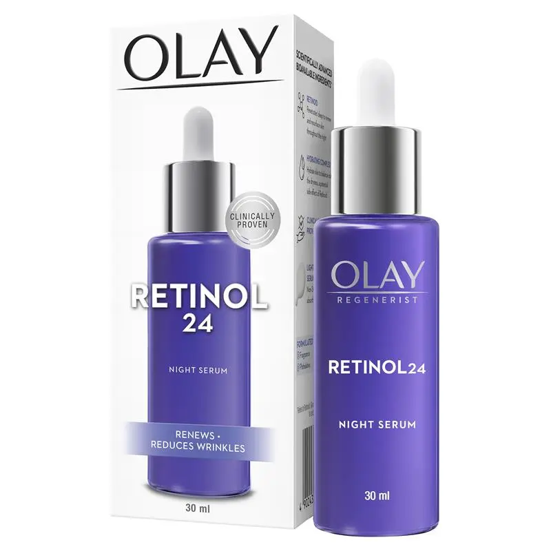 Olay Regenerist Retinol 24 Night Serum Fragrance Free 30ml - Image 7
