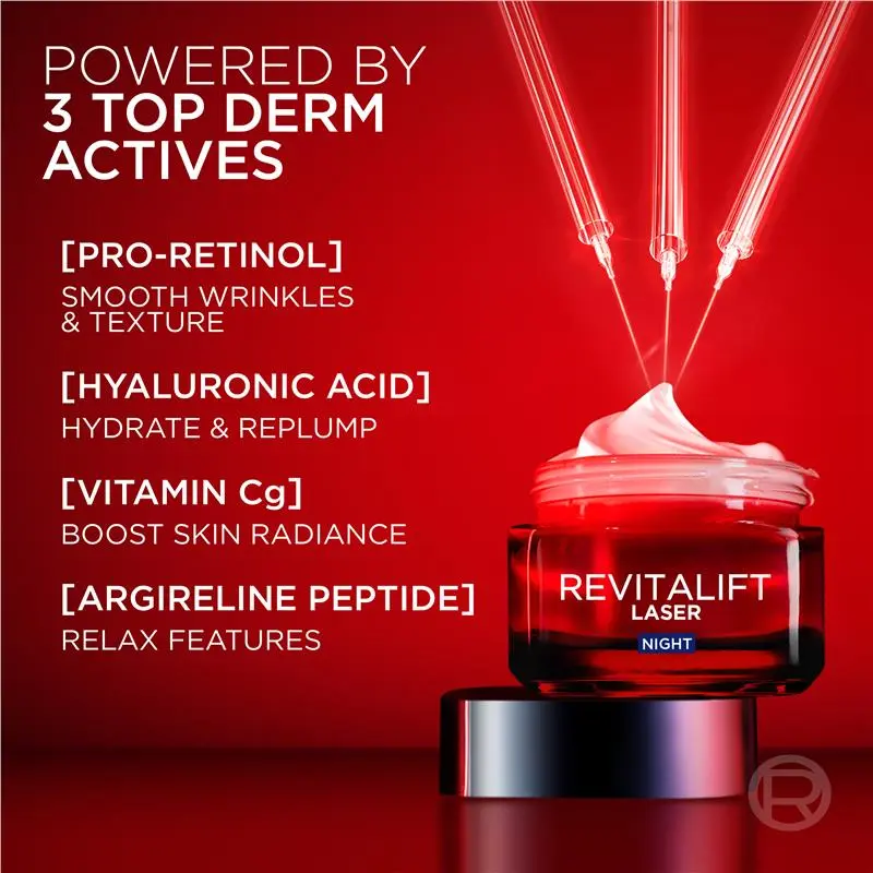 L'Oreal Paris Revitalift Laser x3 Night Cream 50ml - Image 5